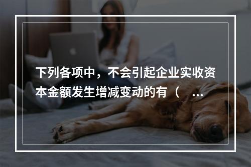 下列各项中，不会引起企业实收资本金额发生增减变动的有（　　）