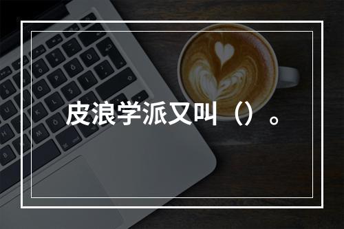 皮浪学派又叫（）。