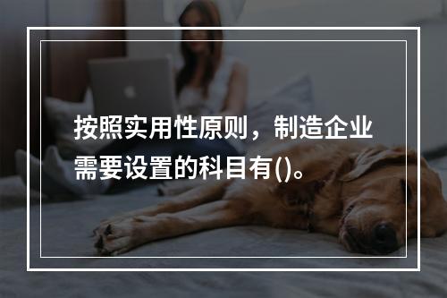 按照实用性原则，制造企业需要设置的科目有()。