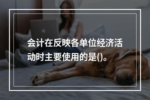 会计在反映各单位经济活动时主要使用的是()。