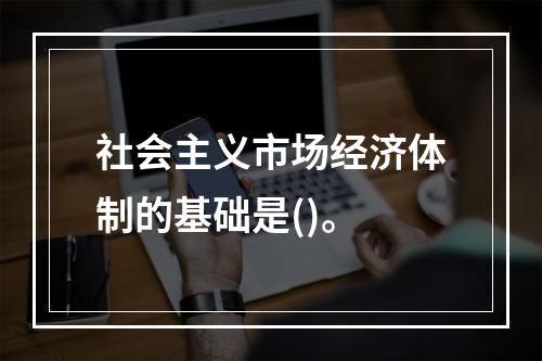 社会主义市场经济体制的基础是()。