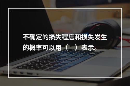 不确定的损失程度和损失发生的概率可以用（　）表示。