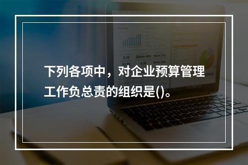 下列各项中，对企业预算管理工作负总责的组织是()。