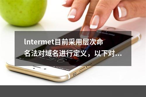 lntermet目前采用层次命名法对域名进行定义，以下对域名