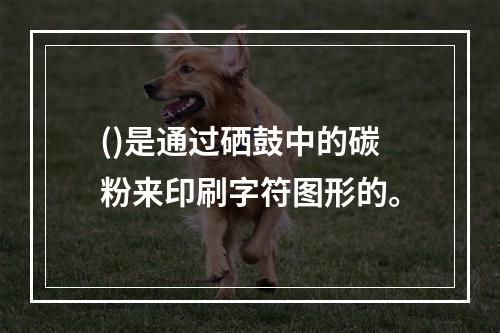 ()是通过硒鼓中的碳粉来印刷字符图形的。