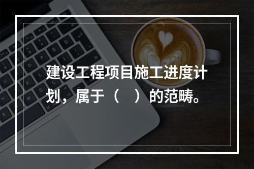 建设工程项目施工进度计划，属于（　）的范畴。