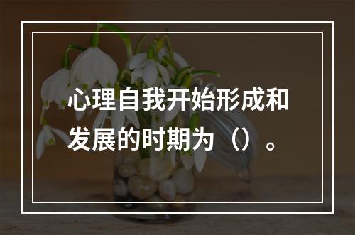 心理自我开始形成和发展的时期为（）。