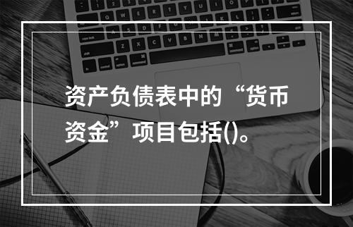 资产负债表中的“货币资金”项目包括()。