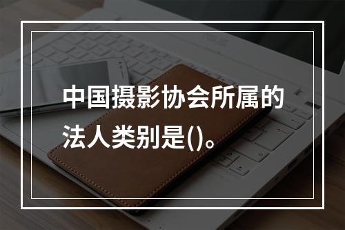 中国摄影协会所属的法人类别是()。