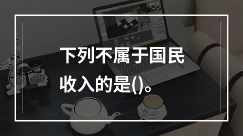 下列不属于国民收入的是()。