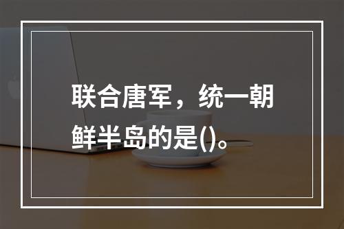 联合唐军，统一朝鲜半岛的是()。