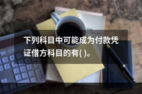 下列科目中可能成为付款凭证借方科目的有( )。