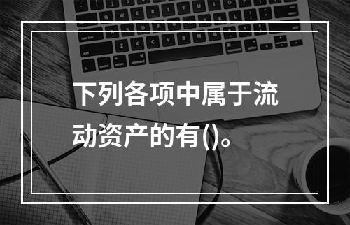 下列各项中属于流动资产的有()。