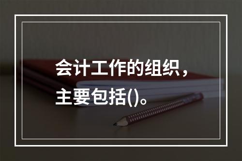 会计工作的组织，主要包括()。