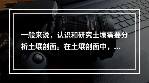 一般来说，认识和研究土壤需要分析土壤剖面。在土壤剖面中，包含