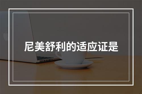 尼美舒利的适应证是