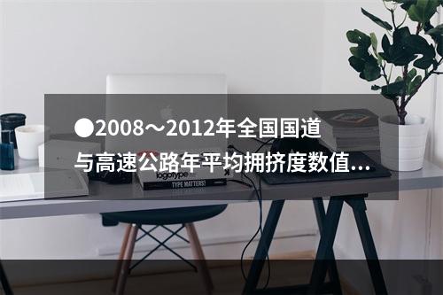 ●2008～2012年全国国道与高速公路年平均拥挤度数值相差