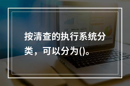 按清查的执行系统分类，可以分为()。