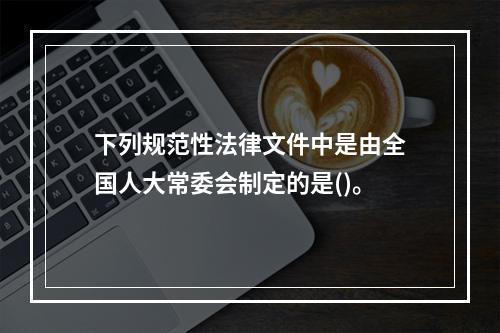 下列规范性法律文件中是由全国人大常委会制定的是()。