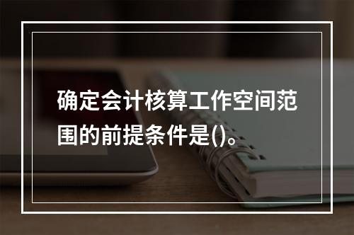 确定会计核算工作空间范围的前提条件是()。