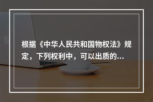 根据《中华人民共和国物权法》规定，下列权利中，可以出质的是(