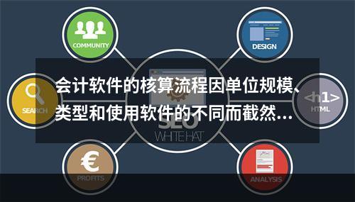 会计软件的核算流程因单位规模、类型和使用软件的不同而截然不同