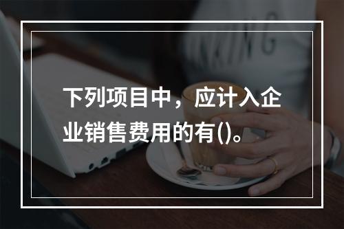 下列项目中，应计入企业销售费用的有()。