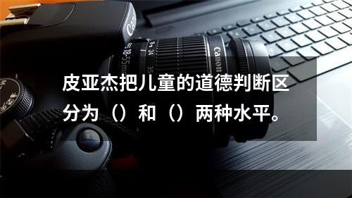 皮亚杰把儿童的道德判断区分为（）和（）两种水平。