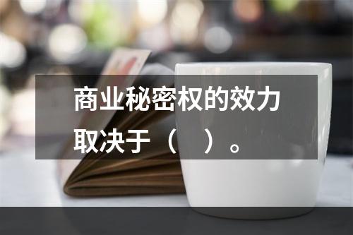 商业秘密权的效力取决于（　）。