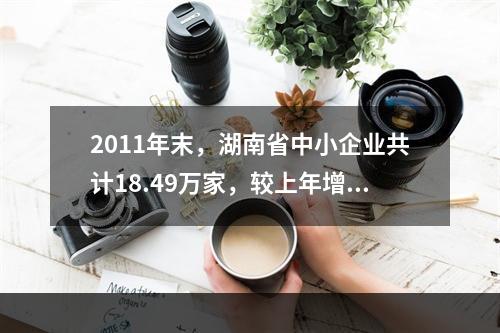 2011年末，湖南省中小企业共计18.49万家，较上年增长1