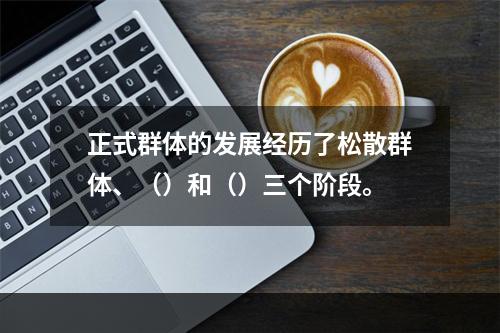 正式群体的发展经历了松散群体、（）和（）三个阶段。