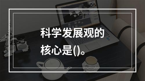 科学发展观的核心是()。