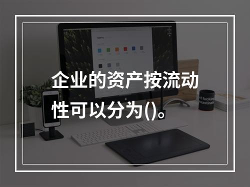 企业的资产按流动性可以分为()。