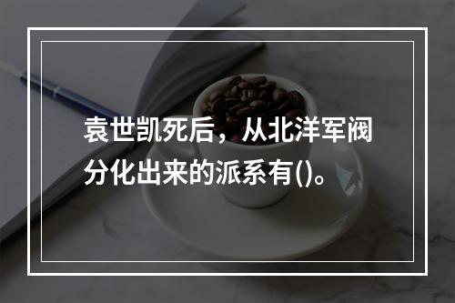 袁世凯死后，从北洋军阀分化出来的派系有()。