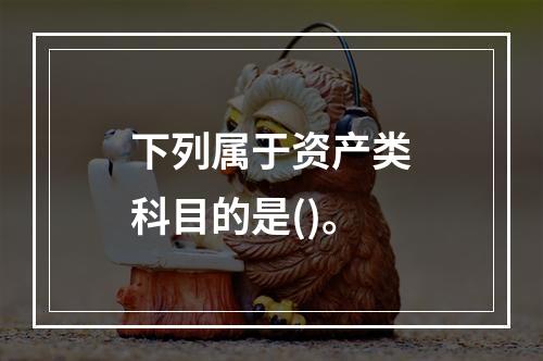 下列属于资产类科目的是()。