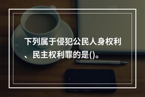 下列属于侵犯公民人身权利、民主权利罪的是()。