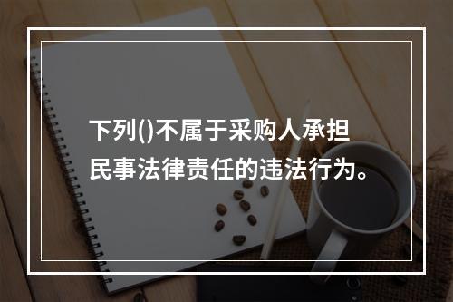 下列()不属于采购人承担民事法律责任的违法行为。