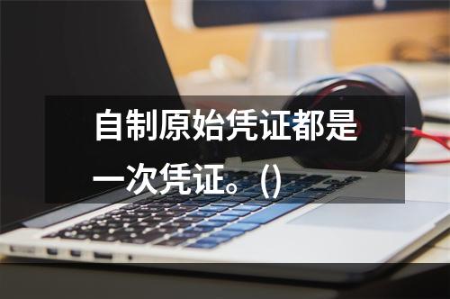 自制原始凭证都是一次凭证。()