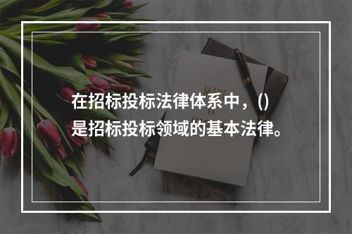 在招标投标法律体系中，()是招标投标领域的基本法律。