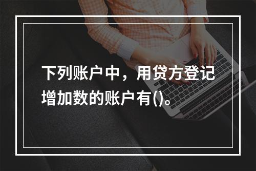 下列账户中，用贷方登记增加数的账户有()。