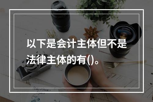 以下是会计主体但不是法律主体的有()。