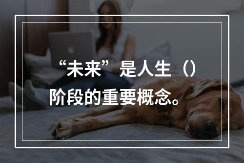 “未来”是人生（）阶段的重要概念。