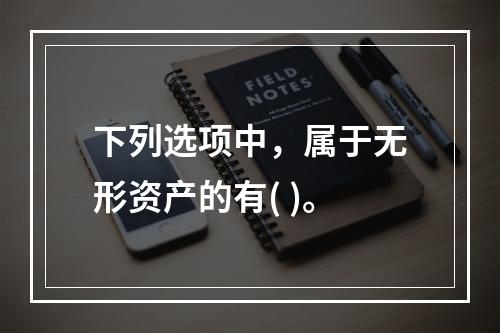 下列选项中，属于无形资产的有( )。