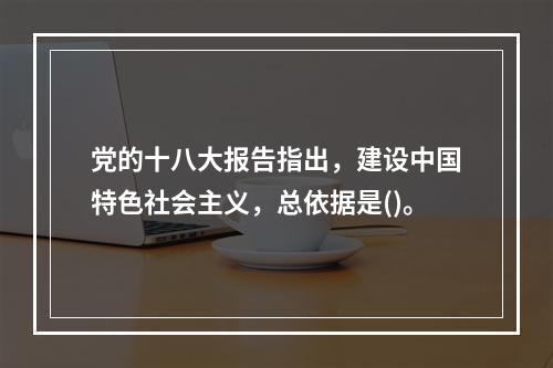 党的十八大报告指出，建设中国特色社会主义，总依据是()。