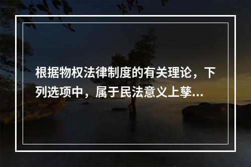 根据物权法律制度的有关理论，下列选项中，属于民法意义上孳息的