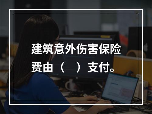 建筑意外伤害保险费由（　）支付。