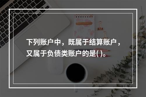 下列账户中，既属于结算账户，又属于负债类账户的是( )。