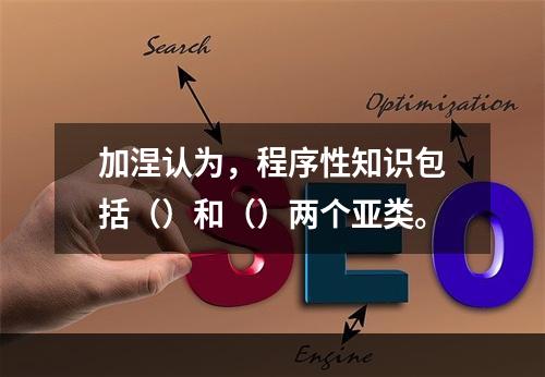 加涅认为，程序性知识包括（）和（）两个亚类。