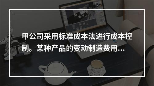 甲公司采用标准成本法进行成本控制。某种产品的变动制造费用效率