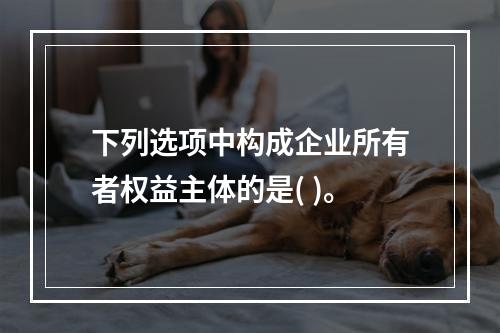 下列选项中构成企业所有者权益主体的是( )。